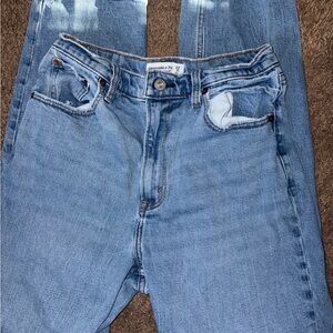 Abercrombie & Fitch Women's Denim Straight Leg Jeans